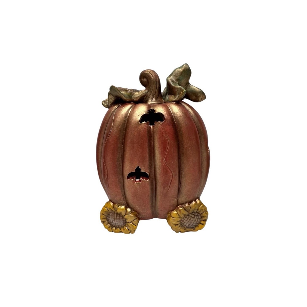 Halloween Light Up Train Decor Set Pumpkins Ghost Sunflowers W/ Box Spooky Cute - Picture 14 of 16